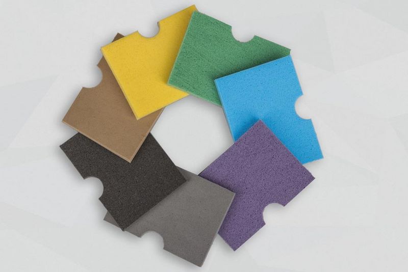 Bunter Kreis an Muster Schwingungsisolierungen