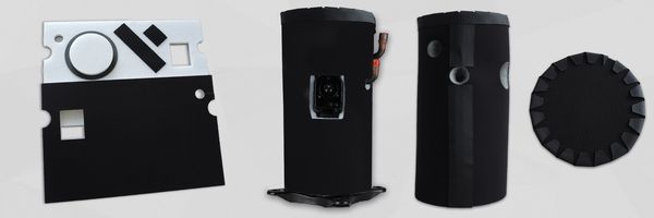 Czarna osłona kompresora